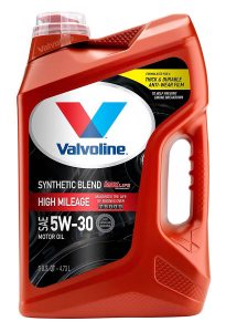 Valvoline Synthetic Blend High Mileage 5W-30 Motor Oil