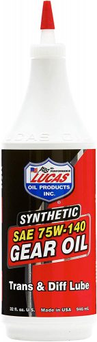 Lucas 75/140 Synthetic Gear Oil – Gear Oil for Semi Trucks