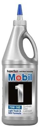 Mobil 1 102490 75W-140 Synthetic Gear Lube – Best Gear Oil for Jeep Differential