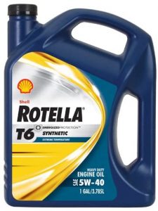 Shell Rotella T6 5W-40 Full Synthetic Heavy Duty Engine Oil