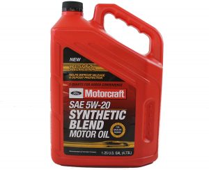 Motorcraft SAE 5W-20 Premium Synthetic Blend Motor Oil