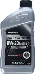 Honda Genuine Full Synthetic 0W-20 Motor Oil