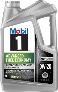 Mobil 1 Advanced Fuel Economy Full Synthetic 0W-20 Motor Oil